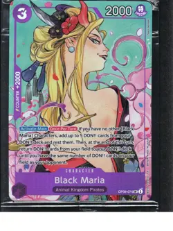 Black Maria (Illustration Box Vol.2) OP08-074 One Piece Promotion Cards Foil - Image 1