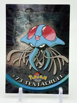 Pokemon Card TOPPS Tentacruel #73 TV Animation Black Logo Holo FOIL LP H7 - Image 1