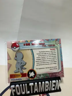 2000 topps pokemon tv animation series 2 Machop Foil Card - Image 2