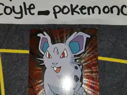 Nidoran (Female) #29 Holo Pokemon Topps Series 1 Card (Black Label) LP - Image 2