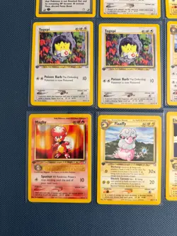 1st Edition Pokemon Card Lot Neo Genesis LP/MP Cleffa 20/111, Piakchu 70/111 - Image 5
