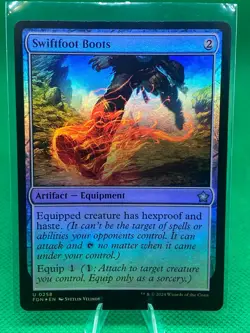 MTG Swiftfoot Boots - Foundations [Foil] - Image 1