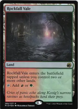 Rockfall Vale - FOIL - R Innistrad: Midnight Hunt 266 - MTG - Image 1