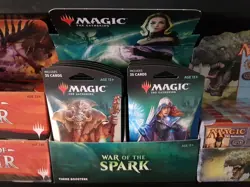 Magic The Gathering WAR OF THE SPARK New Sealed BLUE THEME BOOSTER Pack MTG - Image 3