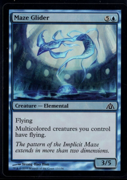 Maze Glider 13/156 Common Foil Dragon's Maze Magic The Gathering Near Mint - Image 1