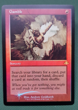 Gamble FOIL - Retro Frame - Magic: The Gathering - MTG - Dominaria Remastered - Image 1