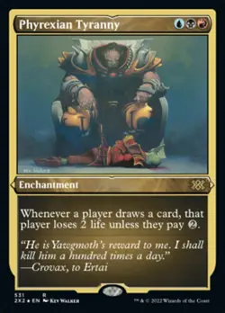 MTG PHYREXIAN TYRANNY 531 FOIL EXC - TIRANNIA DI PHYREXIA - 2X2 X - MAGIC - Image 1