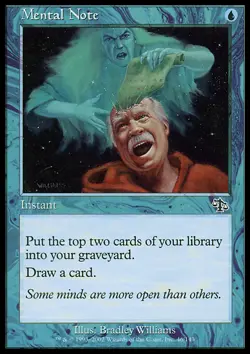MTG MENTAL NOTE EXC - NOTA MENTALE - JUD - MAGIC - Image 1