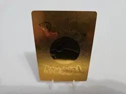 Pokemon Ancient Tyranitar EX 980hp GOLD Foil Fan Art Collector Card. - Image 2