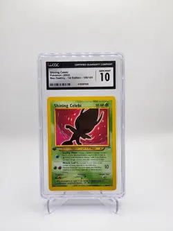 2002 Pokemon Shining Celebi 1st Edition Neo Destiny 106/105 CGC 10 Gem Mint - Image 1