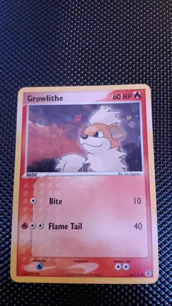 Pokemon TCG Reverse Holo Growlithe 64/112 Fire Red & Leaf Green 64/112 - Image 2
