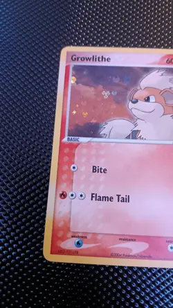 Pokemon TCG Reverse Holo Growlithe 64/112 Fire Red & Leaf Green 64/112 - Image 4
