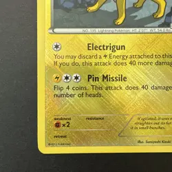 Pokemon TCG - Jolteon 37/108 - Regional Championship Stamp - Rare - NM/M 🔥 - Image 3