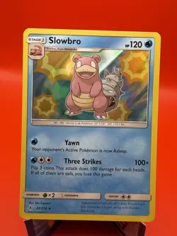 Slowbro 43/214 Sun & Moon: Unbroken Bonds Holo Rare Pokemon TCG NM/M - Image 1