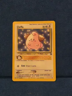 Pokemon TCG Cleffa WotC Black Star Promo #31 (2001) Near Mint+ - Image 1