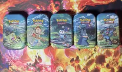 Lot of (5) Pokemon TCG Sinnoh Stars Mini Tins COMPLETE ARTSET - Image 1