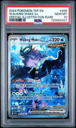 2024 POKEMON TEF EN-TEMPORAL FORCES #205 WALKING WAKE EX PSA 10 - Image 1