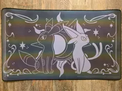 Pokemon Center Celestial Espeon & Umbreon Premium Playmat Excellent Condition - Image 2