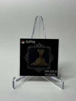 Lapras 24k Gold Plated Sticker Korean Striking Candy Pokemon NM - Image 1