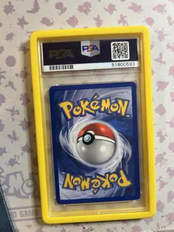 1999 Pokemon TCG Game Pikachu Red Cheeks Shadowless #58 PSA 8 Near Mint Rare - Image 2