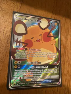 Pokemon TCG Dedenne GX 195a/214 Alternate Art Promos Holo Collectible Card - Image 1
