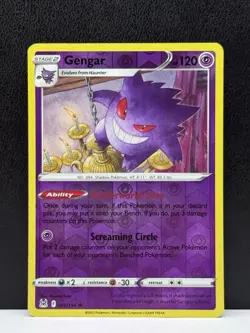 Gengar 66/196 Lost Origin Reverse Holo Rare Pokemon Card TCG - Image 1