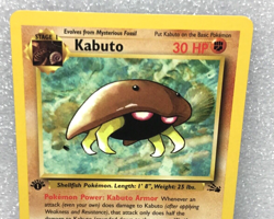 Vintage 1999 POKEMON Card KABUTO 1st Edition 50/62 FREE SHIPPING Great Gift - Image 3