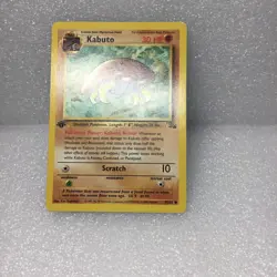 Vintage 1999 POKEMON Card KABUTO 1st Edition 50/62 FREE SHIPPING Great Gift - Image 5