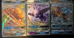 Pokemon TCG 9 Card Lot GX Holo Rare GYARADOS DRAGONITE Espeon Nm - Image 4