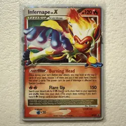 Infernape Lv.X DP10 Holo Black Star Promo Pokemon TCG Card Diamond and Pearl MP - Image 1