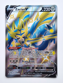 Zacian V SWSH292 Full Art Black Star Promo Sword & Shield Pokemon Card - Image 1