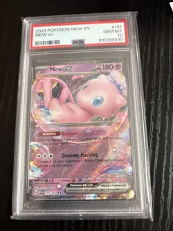 Pokemon Mew EX 2023 TCG Scarlet & Violet Holo Double Rare Card 151/165 - Image 1