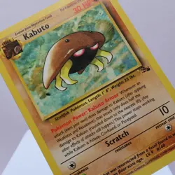 Pokemon TCG - Kabuto 50/62 Fossil Common WOTC 1999 - MP - Image 1