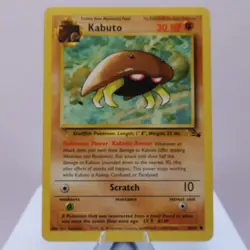 Pokemon TCG - Kabuto 50/62 Fossil Common WOTC 1999 - MP - Image 2