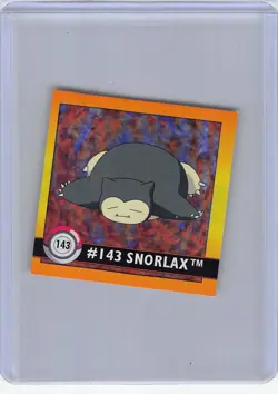 Snorlax #143 Pokemon 1999 Artbox Sticker NM Vintage - Image 1