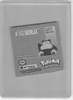 Snorlax #143 Pokemon 1999 Artbox Sticker NM Vintage - Image 2