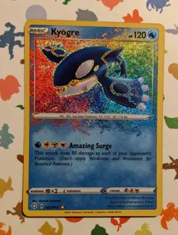 Pokemon TCG Kyogre 021/072 Amazing Rare Shining Fates Holo English 2021 - Image 1