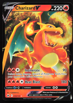 Charizard V 018/159 - SWSH Crown Zenith - Ultra Rare Half Art - Pokemon TCG NM - Image 1
