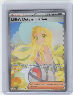 2025 Pokemon Lillie's Determination #184/132 Mega Evolution SIR Holo - Image 1