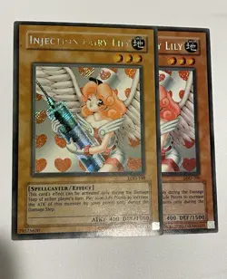 Yu-Gi-Oh! 2002 Injection Fairy Lily LOD-100 Heavy Faded Ink Error Misprint - Image 1