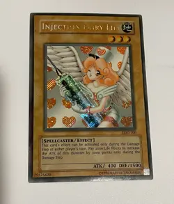 Yu-Gi-Oh! 2002 Injection Fairy Lily LOD-100 Heavy Faded Ink Error Misprint - Image 3