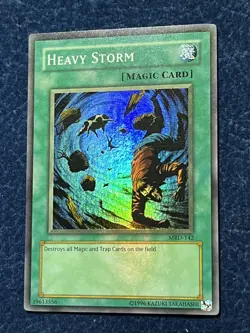 Heavy Storm FADED Yugioh Misprint NM MRD Metal Raiders Ink Error - Image 5