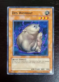 Yugioh Des Wombat TLM-EN031 Common Unlimited LP Lightly Played - Image 1