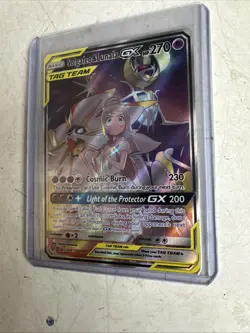 Pokemon TCG Solgaleo Lunala GX Cosmic Eclipse Full Art Card 216/236 NM Condition - Image 2