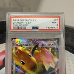 2016 Pokemon XY Dragonite EX Evolutions #72 PSA 9 Mint Card - Image 2