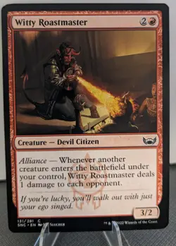 Witty Roastmaster - Streets of New Capenna NM Red Common MAGIC CARD - Image 1