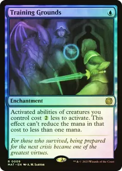 MTG Trading Card-Training Grounds NM (MAT) Etched Foil - Image 1