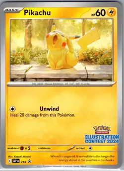 Pikachu - (Illustration Contest 2024) SVP 214 Promo - Pokemon Card - NM - Image 1