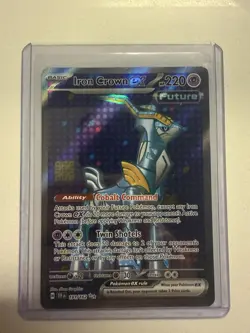 Pokemon Iron Crown EX Full Art Ultra Rare Holo Card 191/162SV05: Temporal Forces - Image 1