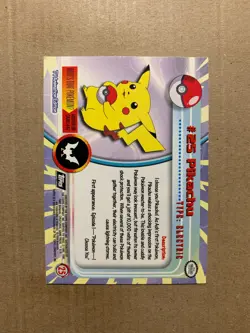 Holofoil Pikachu #25 Series 1 Black Label - TOPPS Pokemon Card - EXCELLENT - Image 2